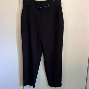 Zara fabric belt trousers